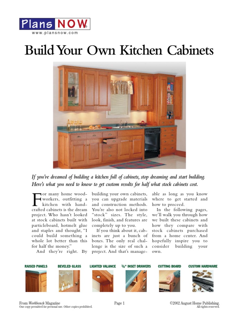 Woodsmith Magazine Plans Now Build Your Own Kitchen Cabinets