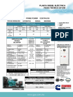 Planta Diesel Eléctrica GP-350: Ficha Técnica y Especificaciones