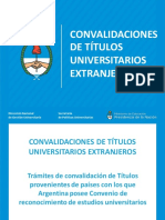 Tramites Convalidaciones Titulos Universitarios