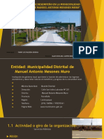 Informe Final de Desempeño en La Municipalidad Distrital