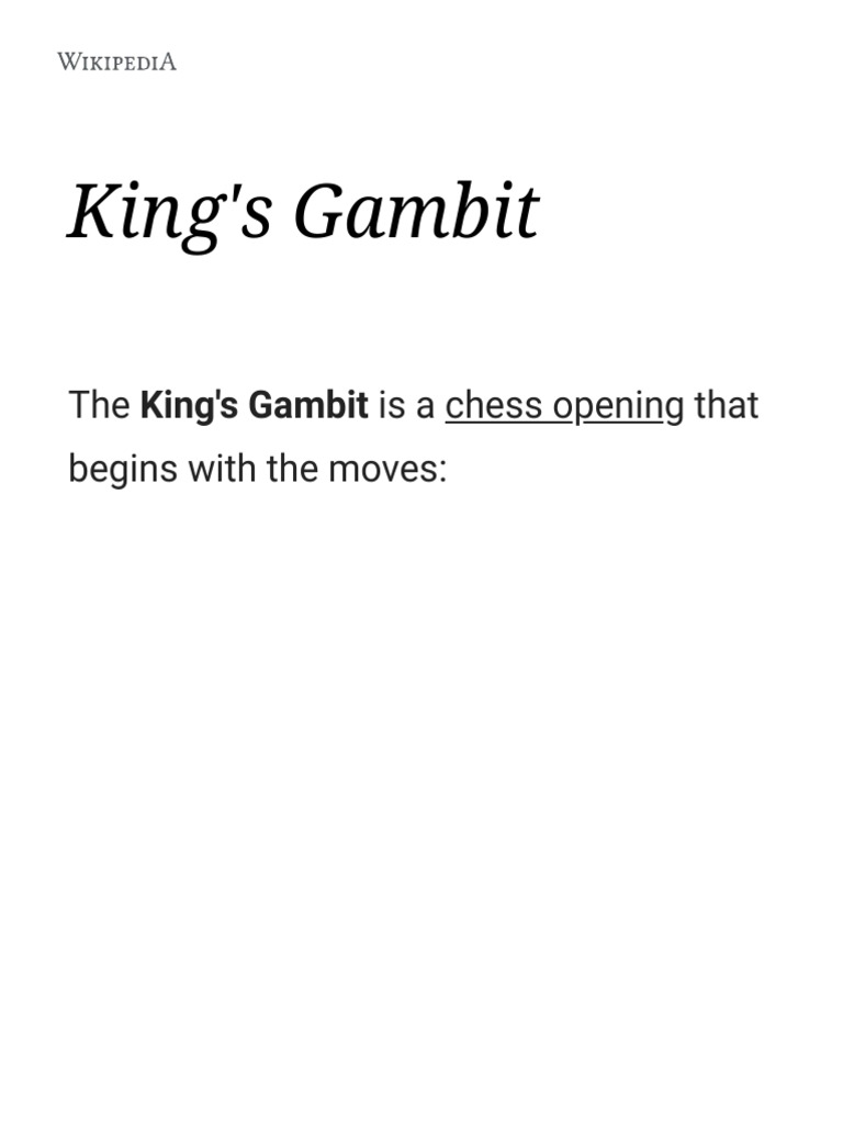 King's Gambit Accepted: Cunningham, Bertin Gambit - Chess Openings 