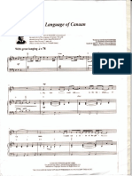 Lenguaje de Canaán Partitura