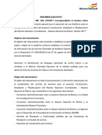 Resumen Ejecutivo-Informe de Relevamiento de Informacion Aduana Nacional