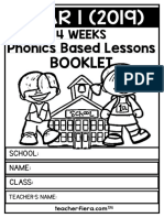 Year 1 Phonics Based Lessons 2019 Booklet