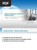 Manual Entry of Properties For 2-Phase VL Mixtures With Aspen EDR