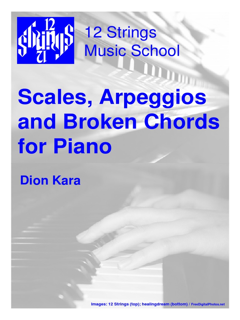Scales Arpeggios and Broken Chords PDF Minor Scale Chord (Music)