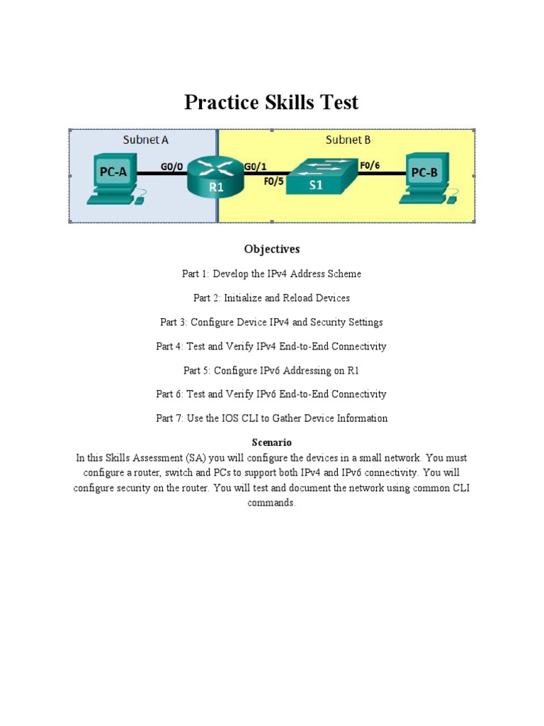 IPv4 and IPv6 Network Configuration Test | PDF | Business | Computers