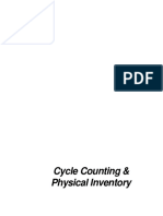 Cycle Counting & Physical Inventory