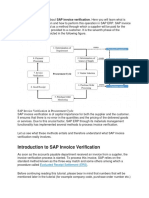 SAP Invoice Verification
