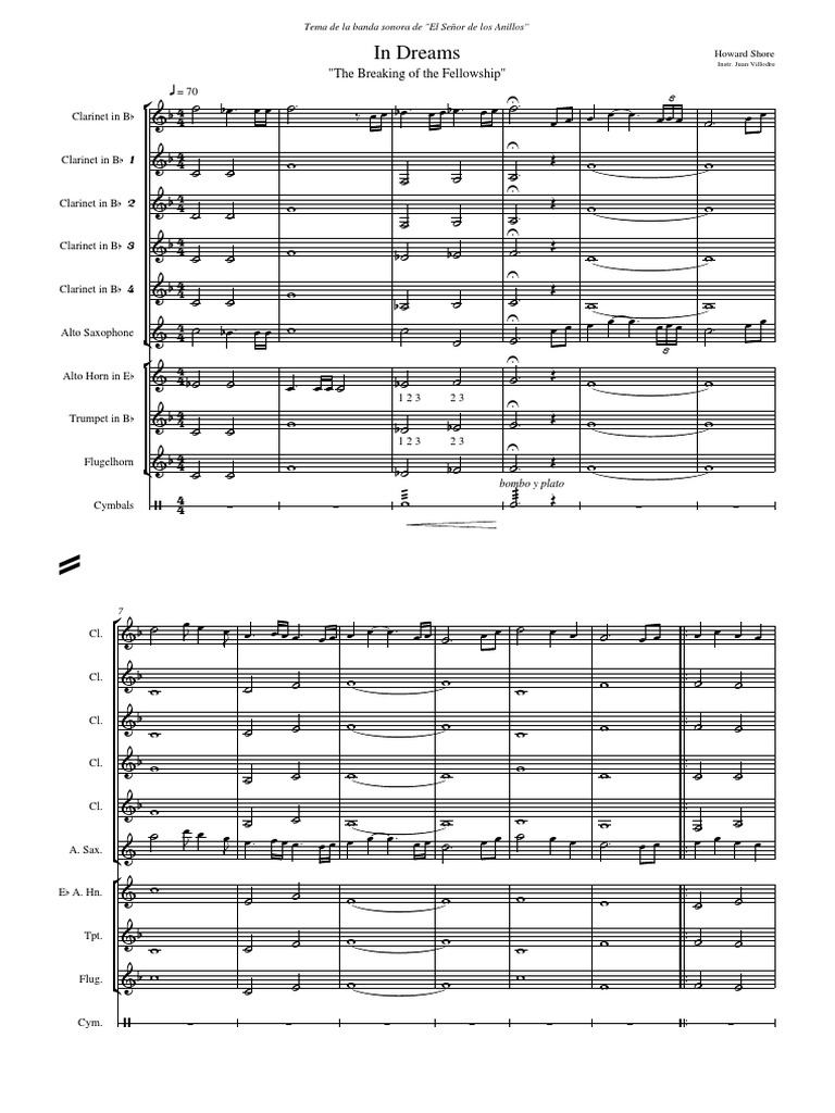 Lord of the Rings Sheet Music PDF | PDF | Music Production | Brass
