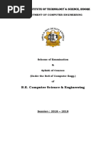 GSITS Indore Computer Engg Scheme Syllabus 2018-19