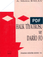 A. Metin Balay Halk Tiyatrosu Ve Dario Fo Boyut Yayınları PDF