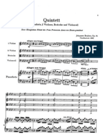 Brahms Piano Quintet in F Minor Op34 Full Score