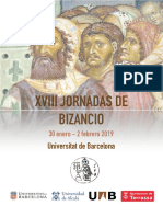 Programa Jornadas de Bizancio 2019