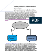 Some Interesting Facts About IP Addresses and Their Binary Conversions