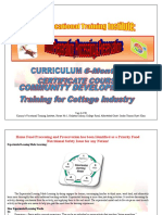 Food Preservation Curricullum 6 Months PDF