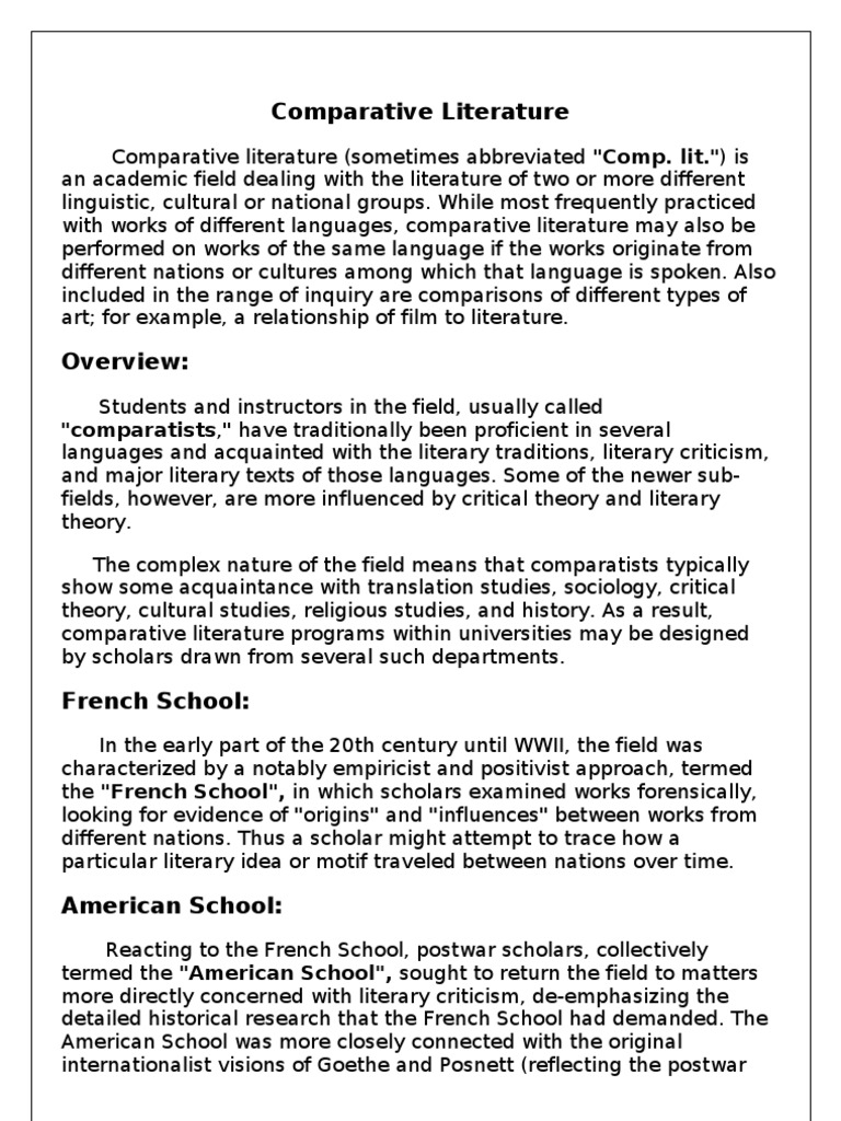 Comparative Literature PDF Epistemology Cognition