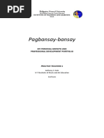 Pagbansay-Bansay: My Personal Growth and Professional Development Portfolio