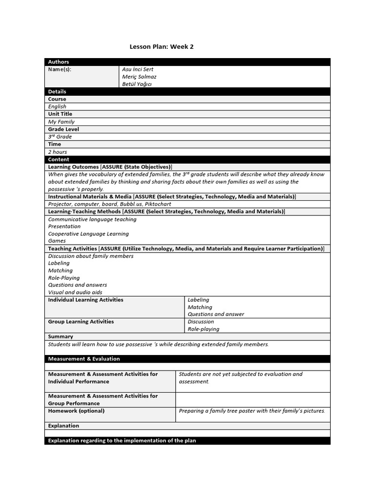 Lesson Plan 2 2 | PDF