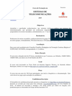 Curso Formação Sistemas Telecomunicações