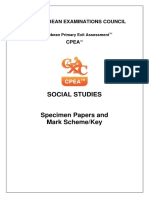 Specimen Paper Cpea Social Studies