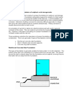 Sulfiric Acide Tanks Foundations