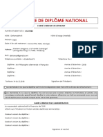 Formulaire Demande Diplome National