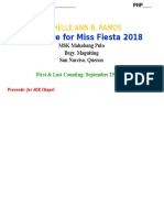 Candidate For Miss Fiesta 2018: Michelle Ann B. Ramos