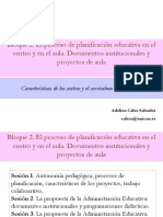 Proceso Planificacion Educativa Centro y Aula Documentos Institucionales y Proyectos Aula