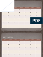 Calendar June July