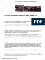 Agrarismo, Nacionalismo e Intervención Federal_ Yucatán, 1937 _ Dimensión Antropológica