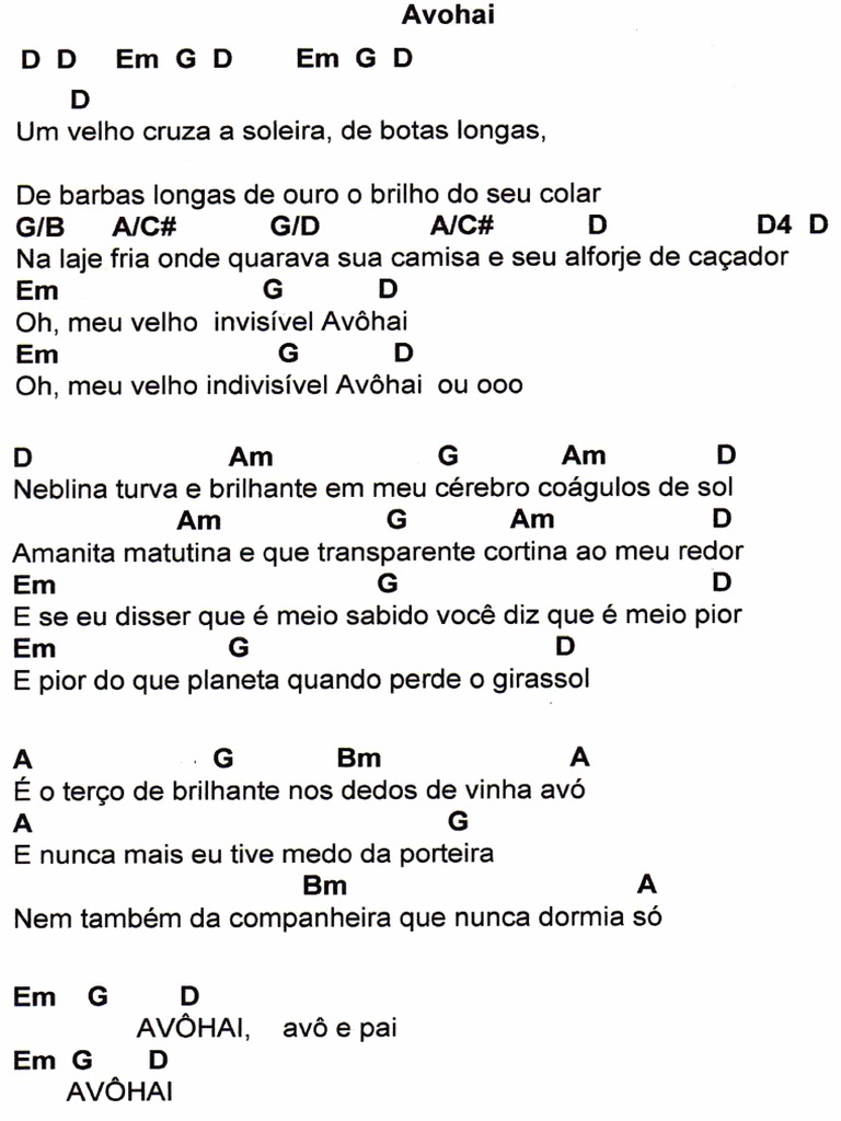 Avohai Zé Ramalho Cifra