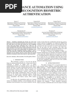 Attendance Automation Using Face Recognition Biometric Authentication