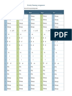 Weekly Planning Assignment-PDF Template PDF