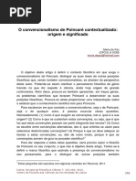 M. de Luz. O Convencionalismo de Poincaré