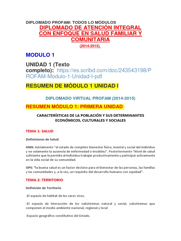 Diplomado Profam | PDF | Población | Sociedad