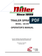 Miller Pro 500BW Sprayer Manual PDF