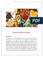 Ensayo de Nutrición y Sociedad