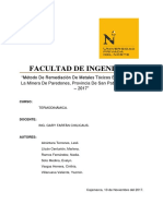 Método de Remediación de Suelo Contaminado Por Metales Pesados