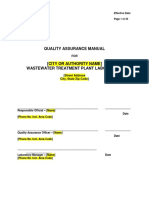 Quality Assurance Manual: Document No.: Effective Date: Revision No.: Page 1 of 35