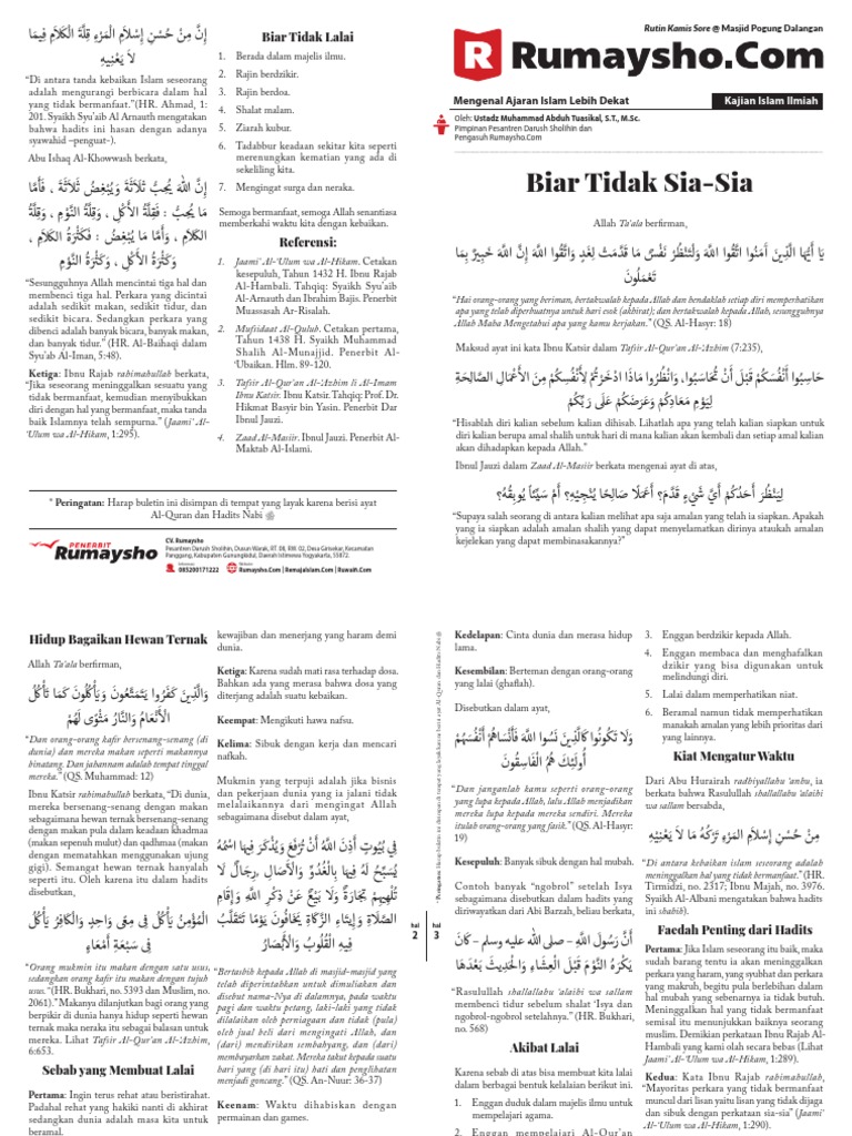 Hadits Tentang Kematian Rumaysho Gambar Islami