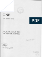 Cage, John - One (Piano) PDF
