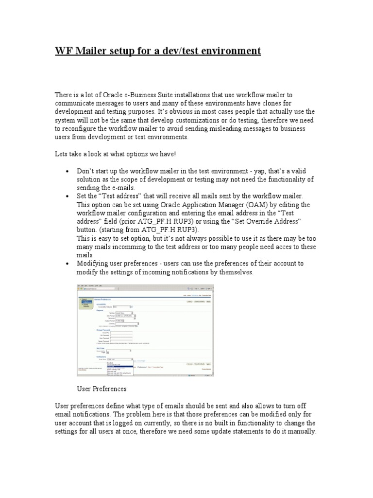 Configuring Workflow Mailer Settings for Development and Test