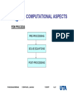 4-1 Computational Aspects: Fem Process