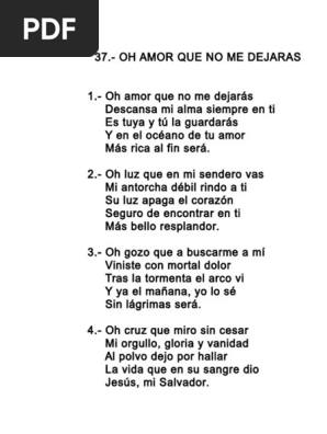 037 Oh Amor Que No Me Dejaras 037 oh amor que no me dejaras