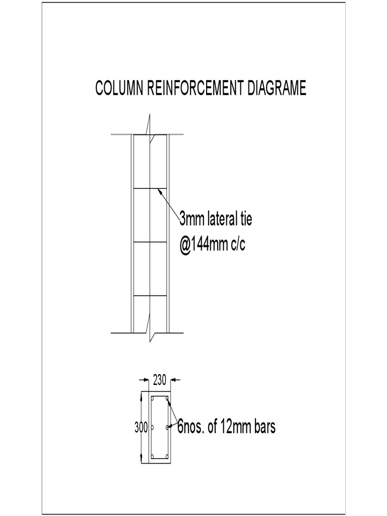 Column Reinforcement Diagram Details | PDF