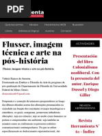 Flusser, imagem técnica e arte na pós-história - Herramienta WEB
