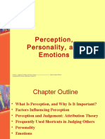 Perception, Personality, and Emotions
