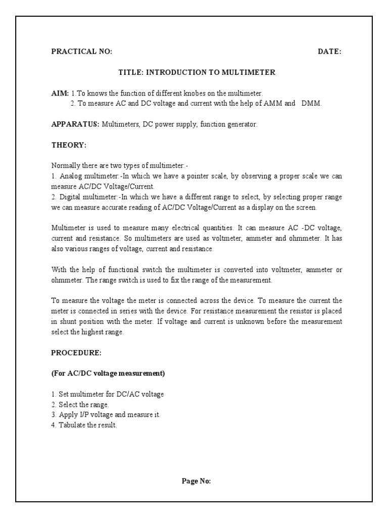 ECP Practical Manual | PDF | Fuse (Electrical) | Coaxial Cable