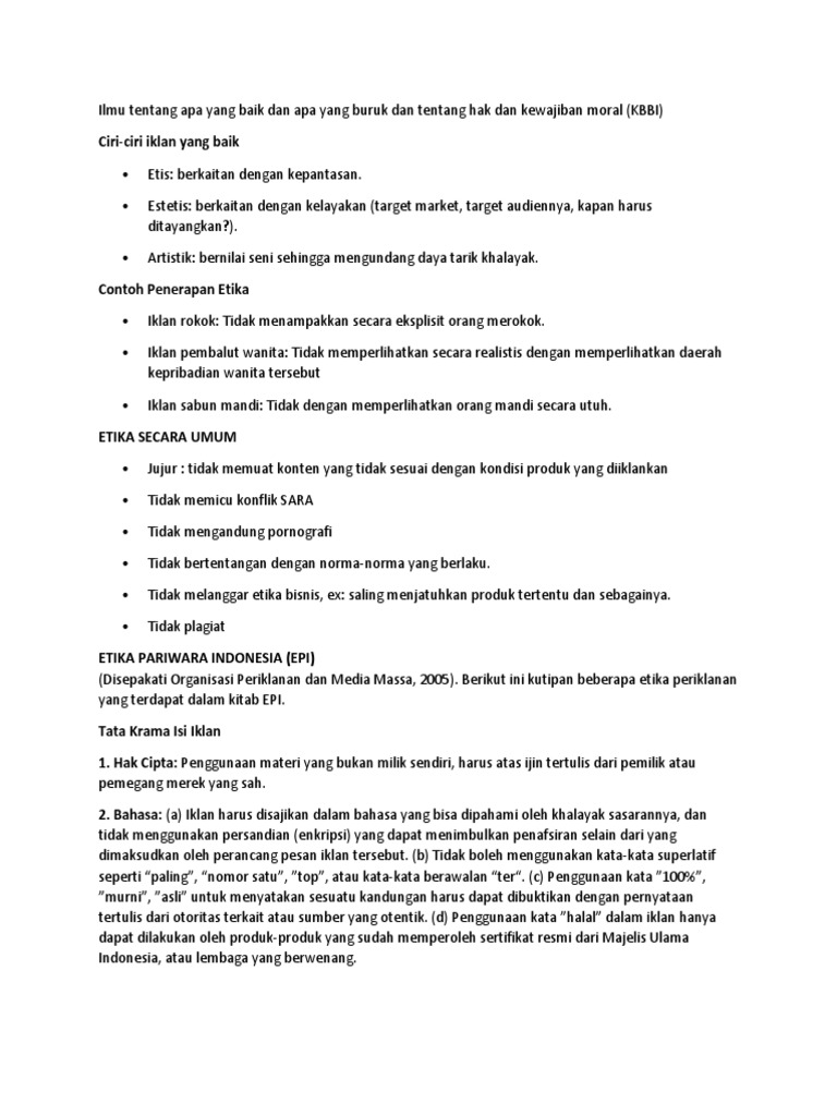 5 Cara Membuat Iklan Dan Etika Membuat Iklan